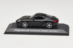 Porsche Cayman S 987 Porsche Design Edition 1 Zwart Minichamps 1:43 400065622 Metaal