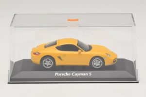 Porsche Cayman S 987 Geel Maxichamps 1:43 940065620 Metaal — afbeelding 4 van 5