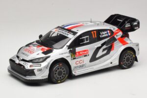 Toyota GR Yaris Rally1 #17 S. Ogier / V. Landais Rally Portugal Winner 2025 IXO 1:18 18RMC250A Metaal