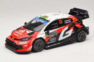 Toyota GR Yaris Rally1 #33 E. Evans / S. Martin Rally Monte Carlo 2026 IXO 1:18 18RMC269B Metaal