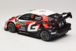 Toyota GR Yaris Rally1 #33 E. Evans / S. Martin Rally Monte Carlo 2026 IXO 1:18 18RMC269B Metaal — afbeelding 5 van 6