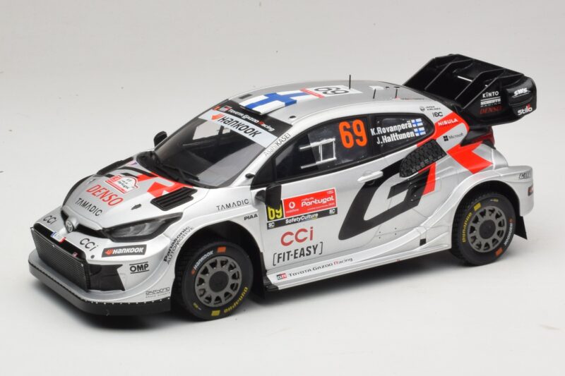 Toyota GR Yaris Rally1 #69 K. Rovanpera / J. Halttunen Rally Portugal 2025 IXO 1:18 18RMC250B Metaal