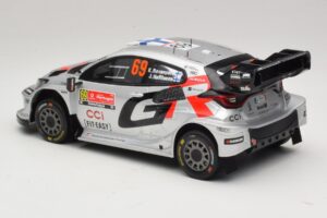Toyota GR Yaris Rally1 #69 K. Rovanpera / J. Halttunen Rally Portugal 2025 IXO 1:18 18RMC250B Metaal — afbeelding 5 van 6
