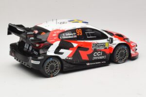 Toyota GR Yaris Rally1 #99 O. Solberg / E. Edmondson Rally Monte Carlo Winner 2026 IXO 1:18 18RMC269A Metaal — afbeelding 2 van 6