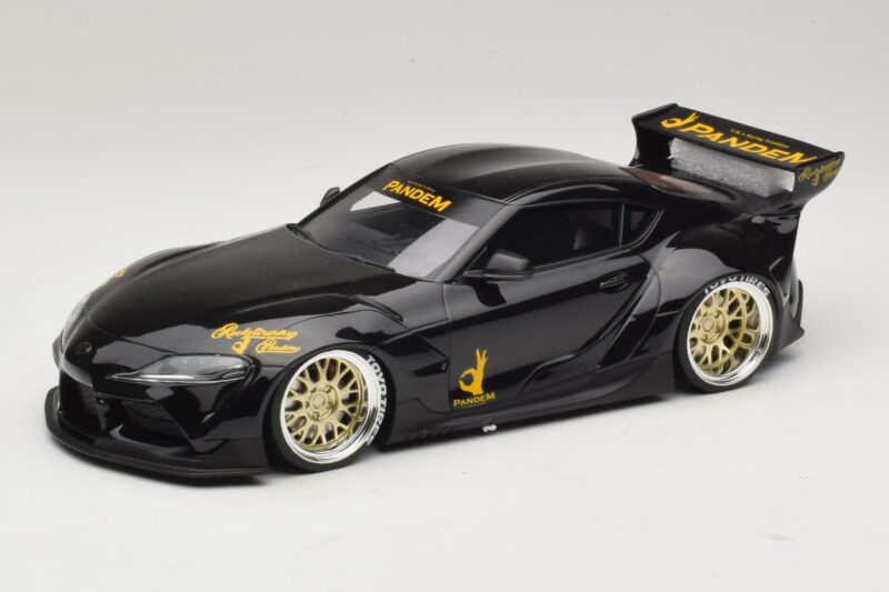 Toyota Supra GR A90 Pandem V1.0 Zwart TopSpeed 1:18 TS0307 Hars