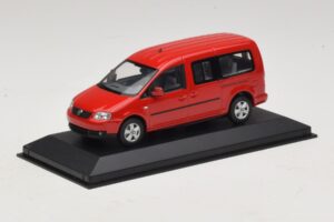 Volkswagen Caddy 2K Bus Rood Minichamps 1:43 CADDY009 Metaal — afbeelding 2 van 5