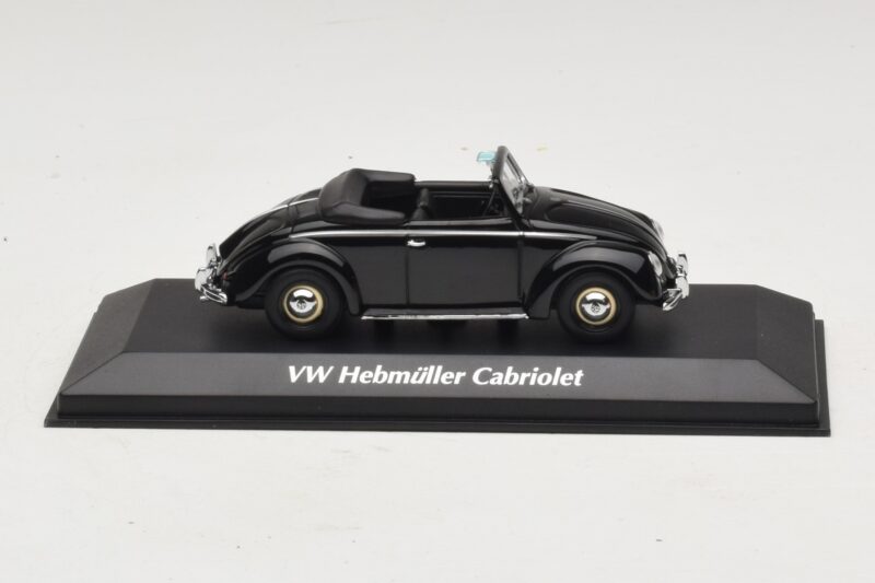 Volkswagen Hebmuller Cabriolet Zwart Maxichamps 1:43 940052130 Metaal