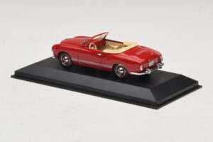 Volkswagen Karmann Ghia Cabriolet Donkerrood Minichamps 1:43 5032 Metaal — afbeelding 3 van 5