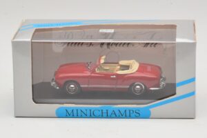 Volkswagen Karmann Ghia Cabriolet Donkerrood Minichamps 1:43 5032 Metaal — afbeelding 5 van 5