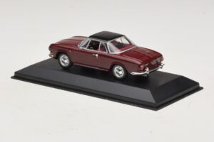 Volkswagen Karmann Ghia Rood Met Zwart Dak Minichamps 1:43 GHIA002 Metaal — afbeelding 3 van 5